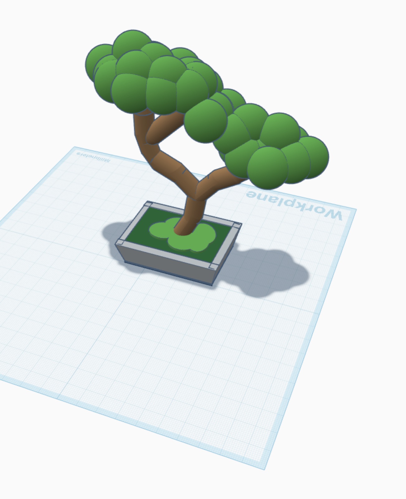 3D model of a bonsai tree